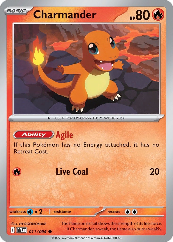 Charmander — Phantasmal Flames card #11 full image