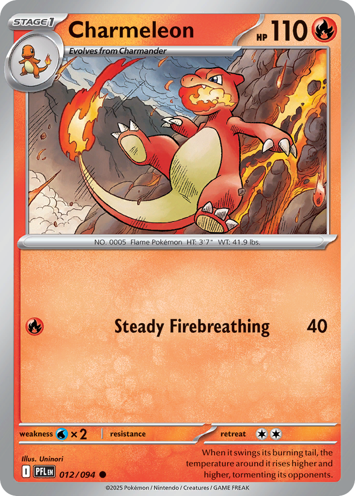 Charmeleon — Phantasmal Flames card #12 full image