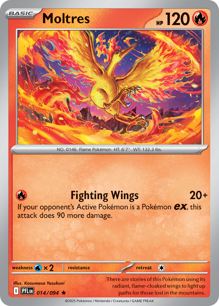 Moltres — Phantasmal Flames card #14 full image