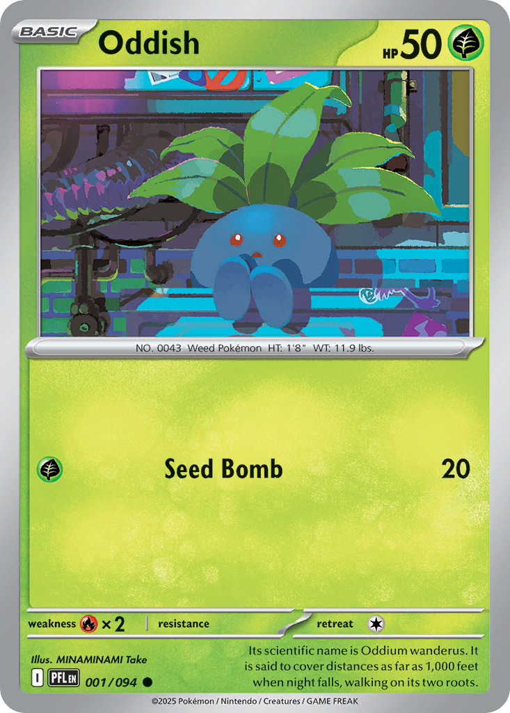 Oddish — Phantasmal Flames card #1 full image