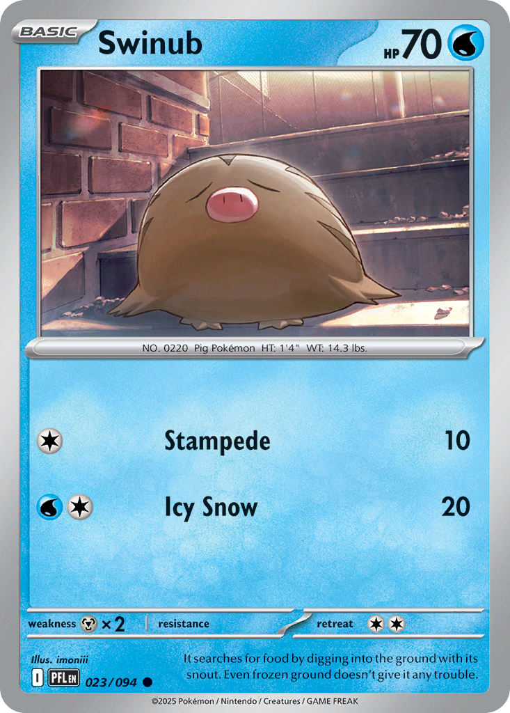 Swinub — Phantasmal Flames card #23 full image