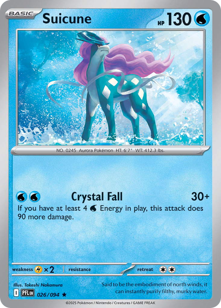 Suicune — Phantasmal Flames card #26 full image