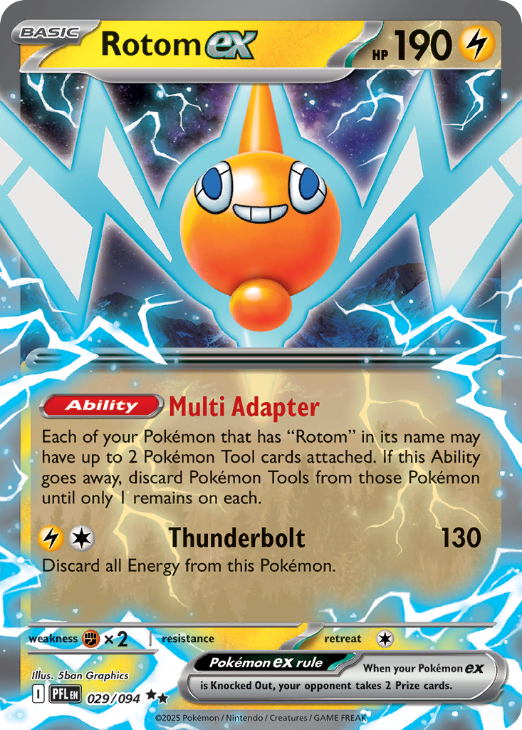 Rotom ex — Phantasmal Flames card #29 full image