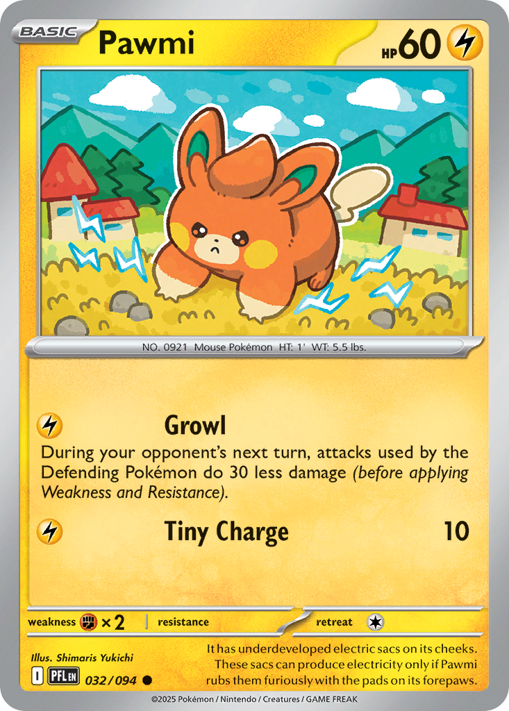 Pawmi — Phantasmal Flames card #32 full image