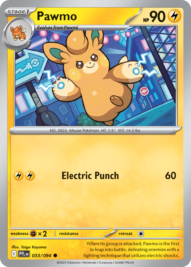 Pawmo — Phantasmal Flames card #33 full image