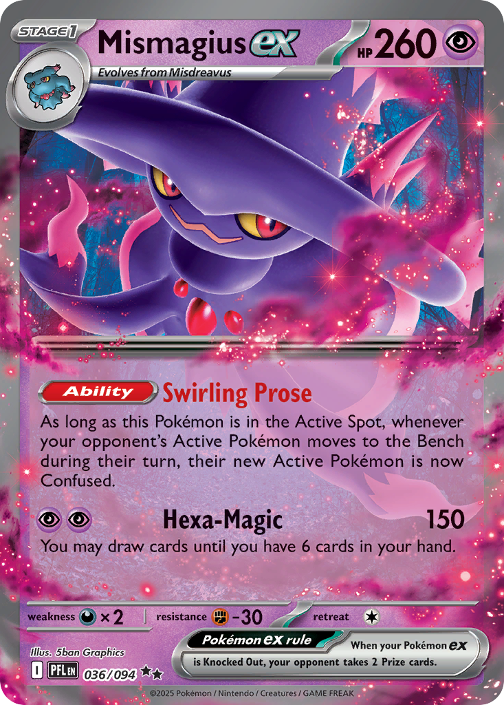 Mismagius ex — Phantasmal Flames card #36 full image