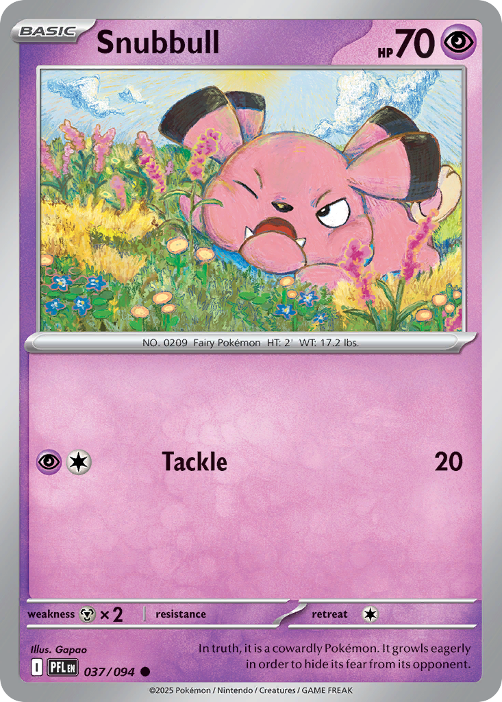 Snubbull — Phantasmal Flames card #37 full image