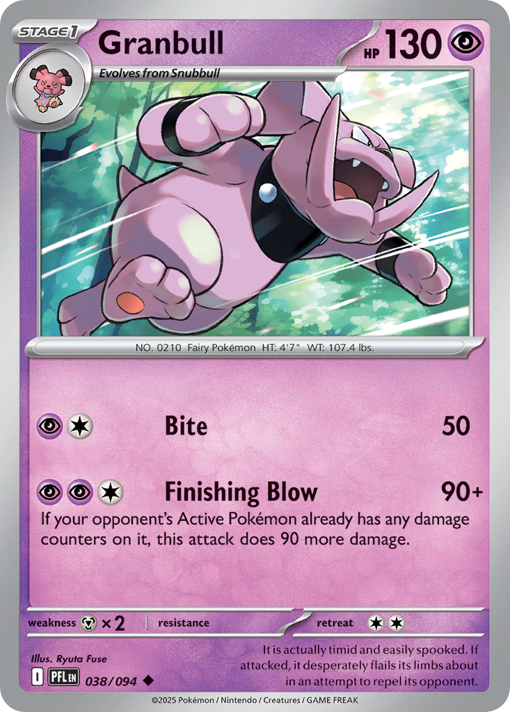 Granbull — Phantasmal Flames card #38 full image