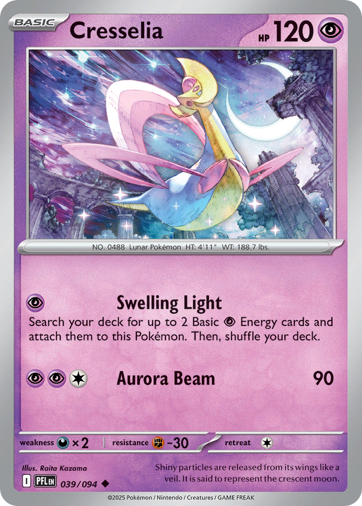 Cresselia — Phantasmal Flames card #39 full image