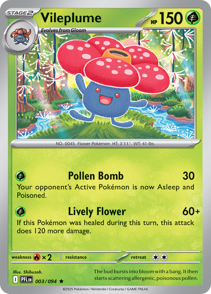 Vileplume — Phantasmal Flames card #3 full image