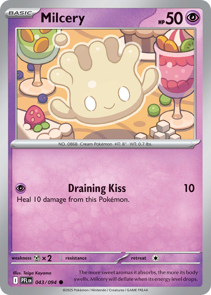Milcery — Phantasmal Flames card #43 full image