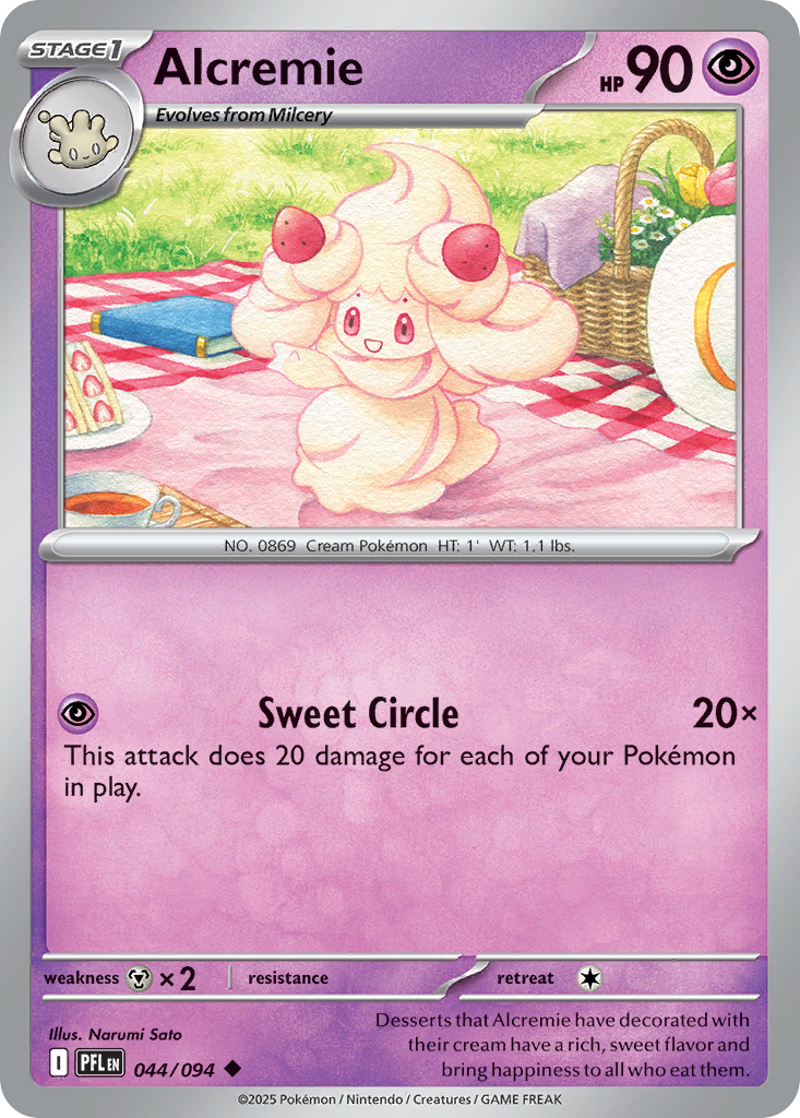 Alcremie — Phantasmal Flames card #44 full image