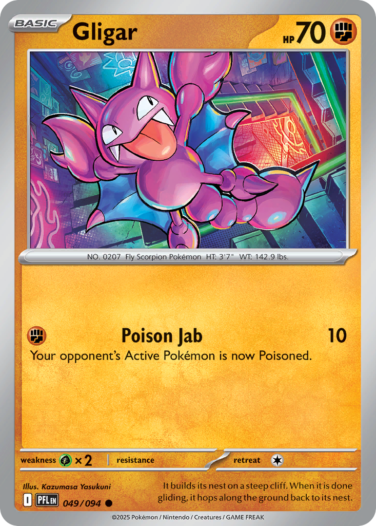 Gligar — Phantasmal Flames card #49 full image
