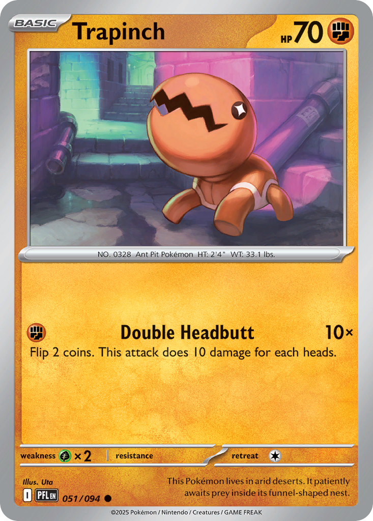 Trapinch — Phantasmal Flames card #51 full image