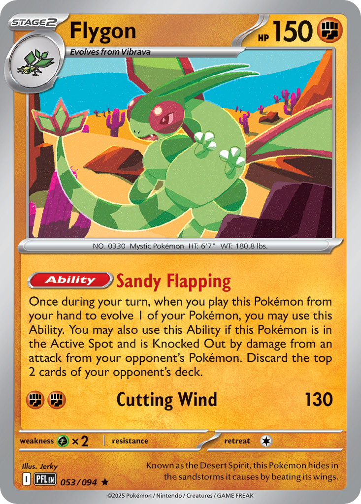 Flygon — Phantasmal Flames card #53 full image