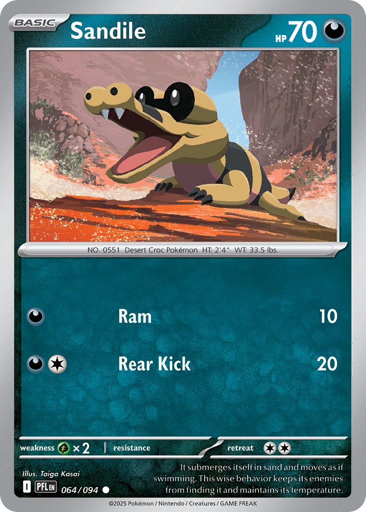 Sandile — Phantasmal Flames card #64 full image