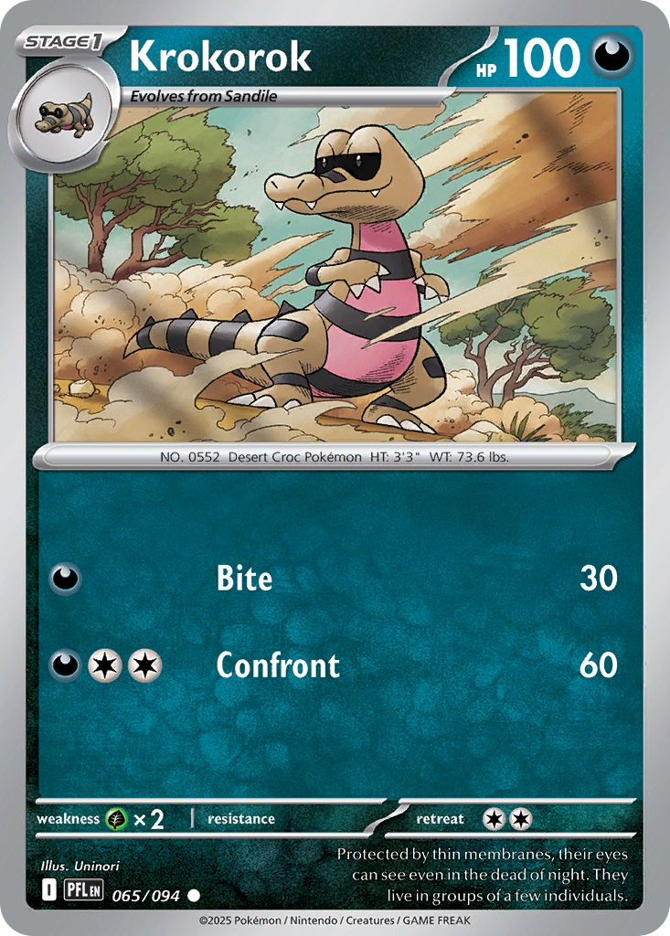 Krokorok — Phantasmal Flames card #65 full image