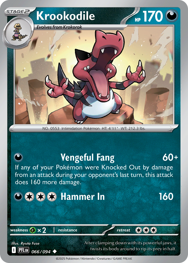 Krookodile — Phantasmal Flames card #66 full image