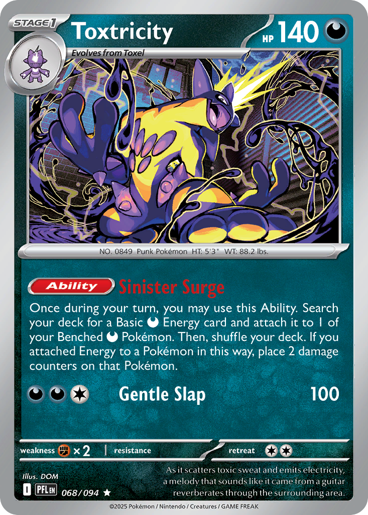 Toxtricity — Phantasmal Flames card #68 full image