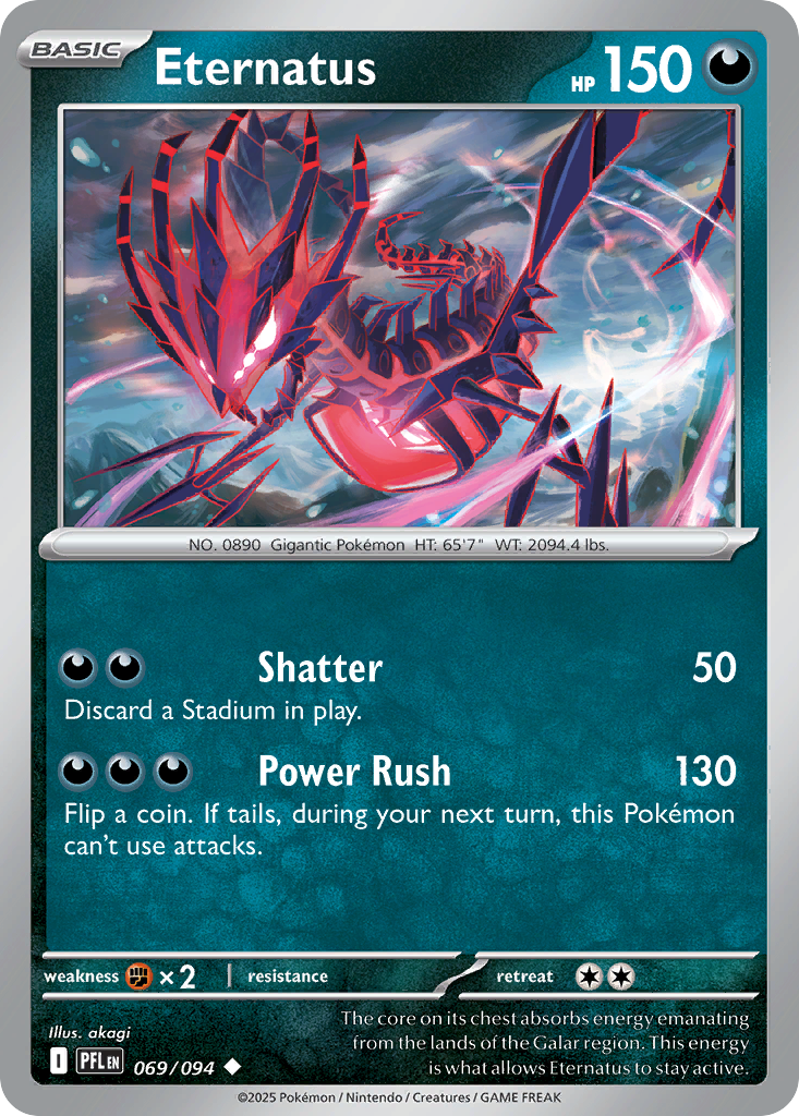 Eternatus — Phantasmal Flames card #69 full image