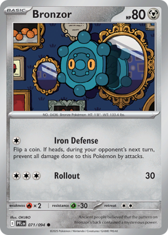 Bronzor — Phantasmal Flames #71