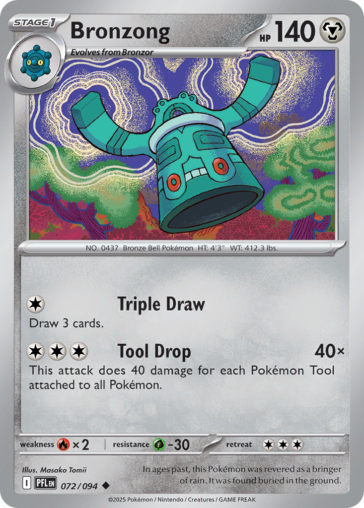 Bronzong — Phantasmal Flames card #72 full image