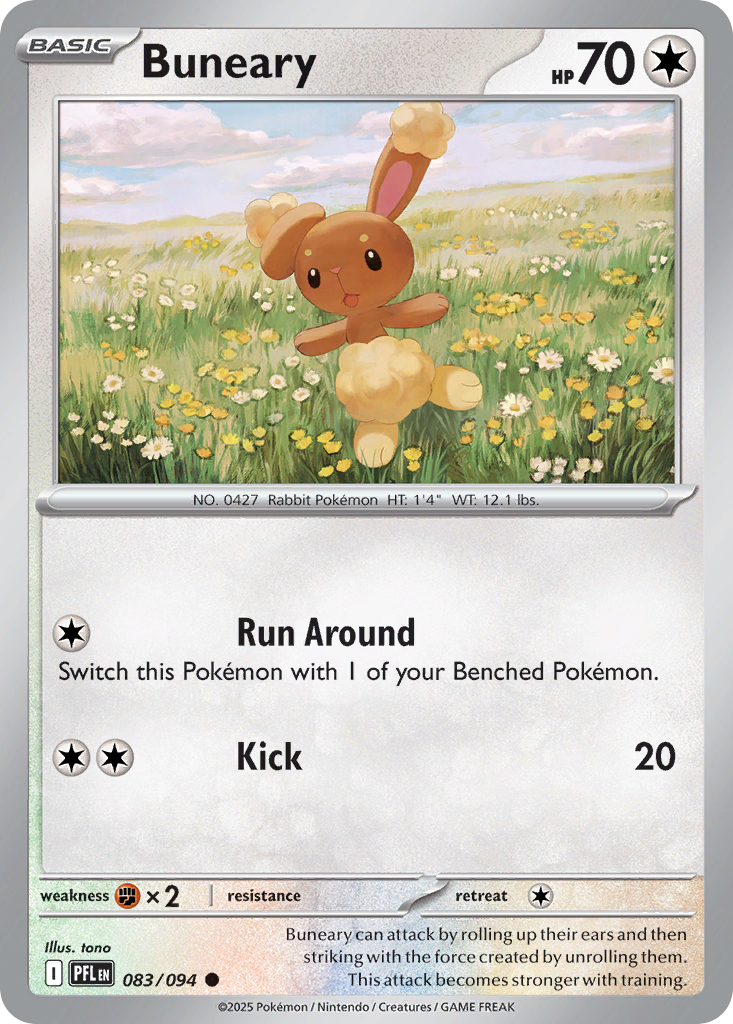 Buneary — Phantasmal Flames card #83 full image