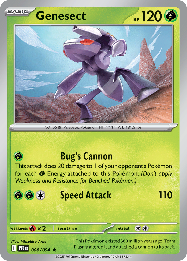 Genesect — Phantasmal Flames card #8 full image