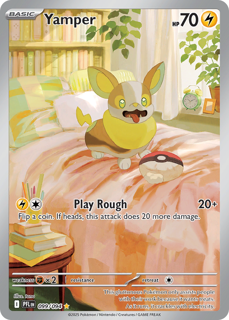 Yamper — Phantasmal Flames card #99 full image