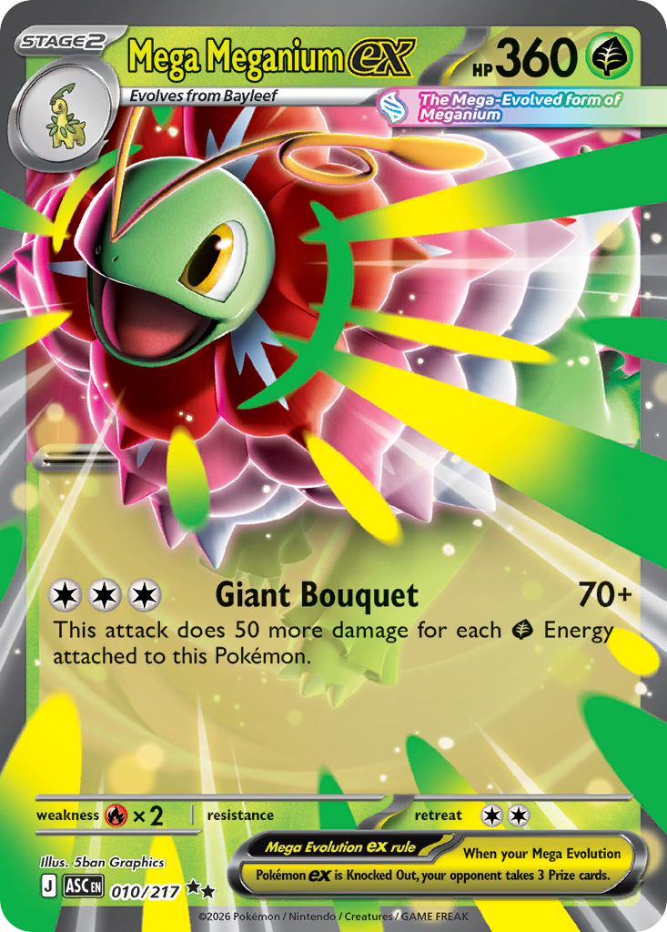 Mega Meganium ex — Ascended Heroes card #10 full image