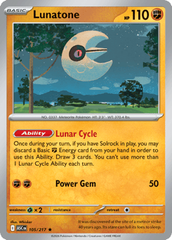 Lunatone — Ascended Heroes #105