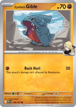 Cynthia's Gible — Ascended Heroes #109