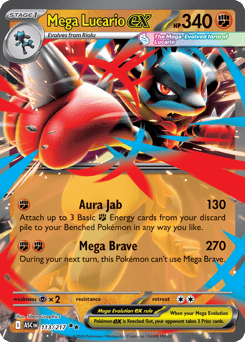 Mega Lucario ex — Ascended Heroes #113