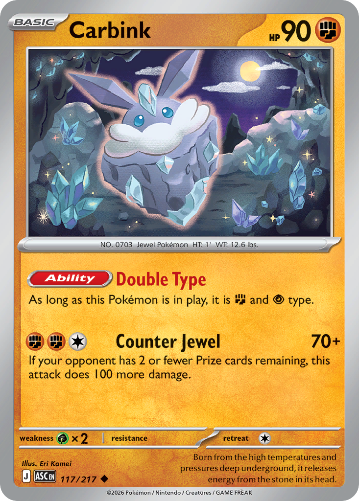Carbink — Ascended Heroes card #117 full image