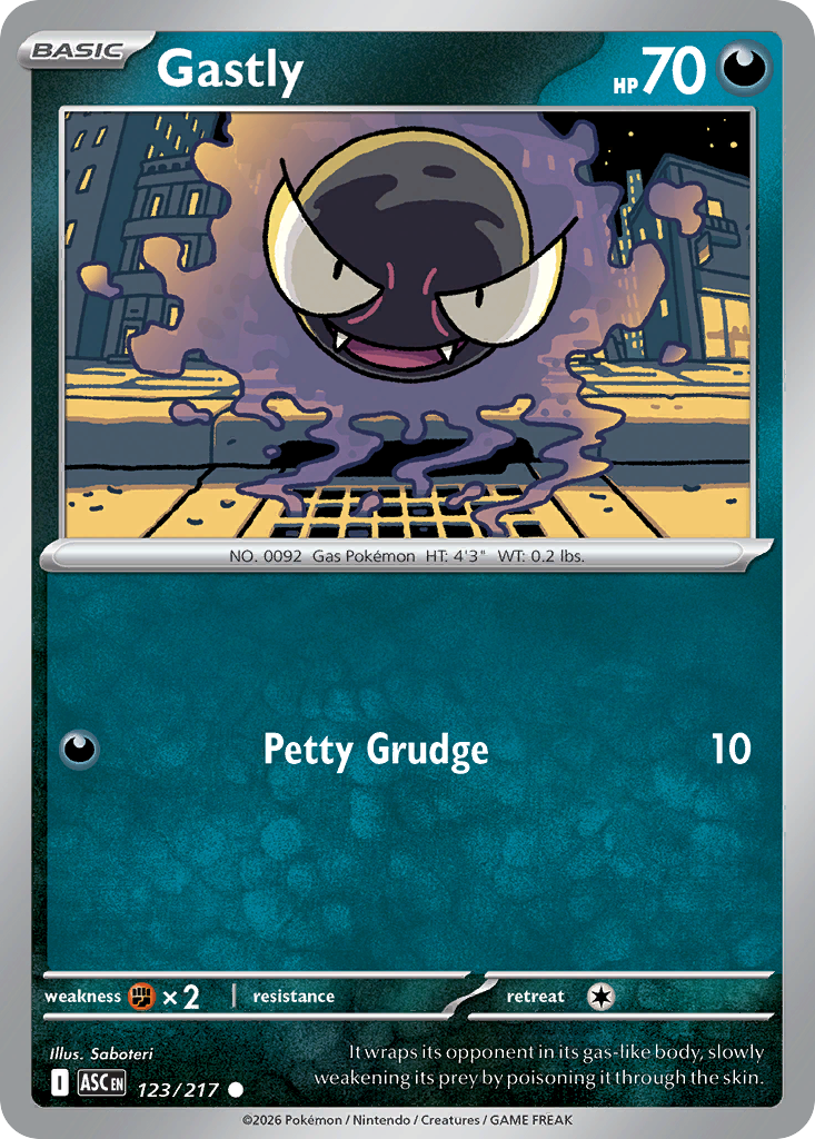 Gastly — Ascended Heroes card #123 full image