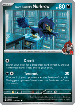 Team Rocket's Murkrow — Ascended Heroes #126