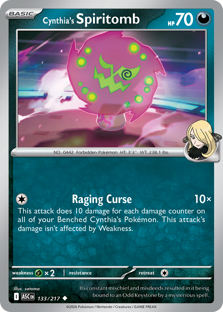 Cynthia's Spiritomb — Ascended Heroes card #133 full image