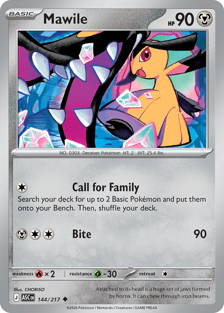 Mawile — Ascended Heroes card #144 full image