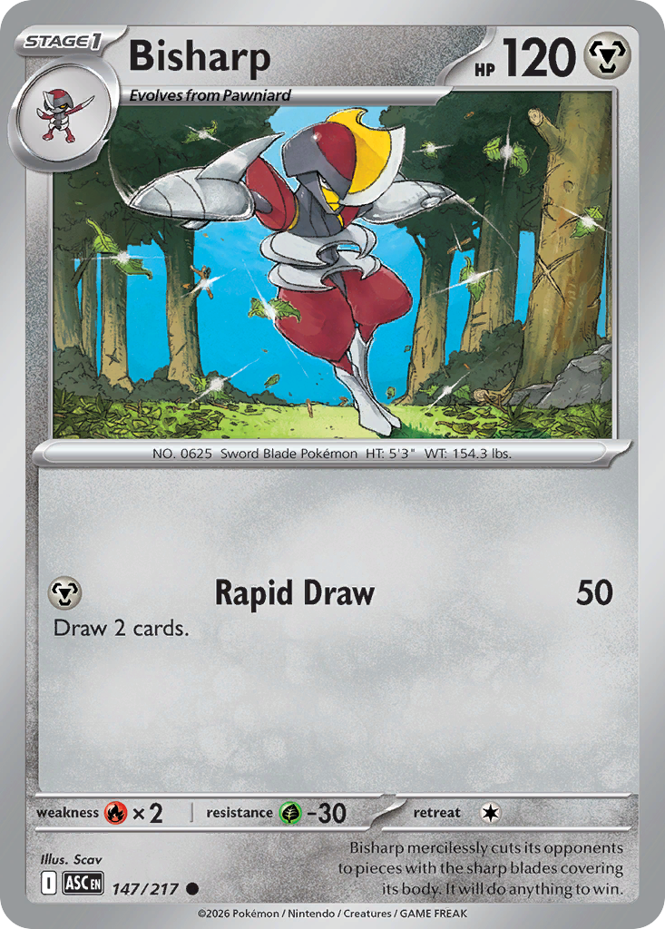 Bisharp — Ascended Heroes card #147 full image