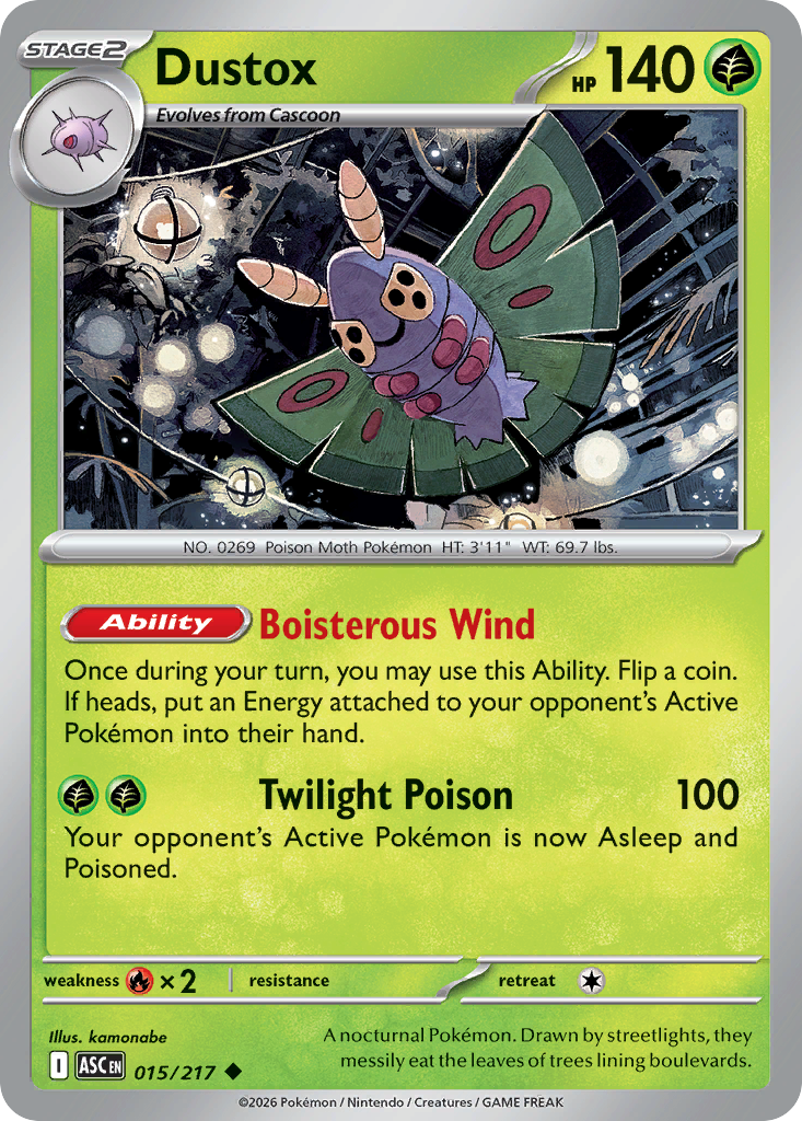 Dustox — Ascended Heroes card #15 full image