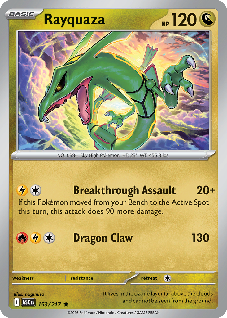 Rayquaza — Ascended Heroes card #153 full image