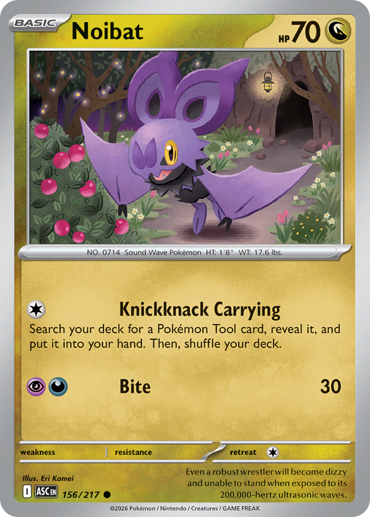 Noibat — Ascended Heroes card #156 full image