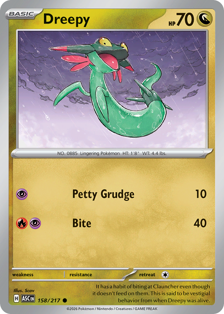 Dreepy — Ascended Heroes card #158 full image