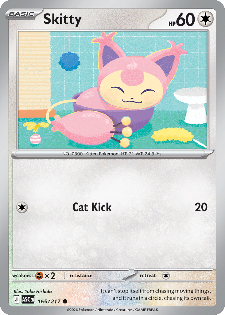Skitty — Ascended Heroes card #165 full image