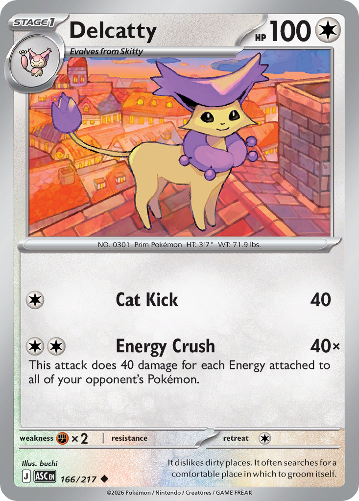 Delcatty — Ascended Heroes card #166 full image