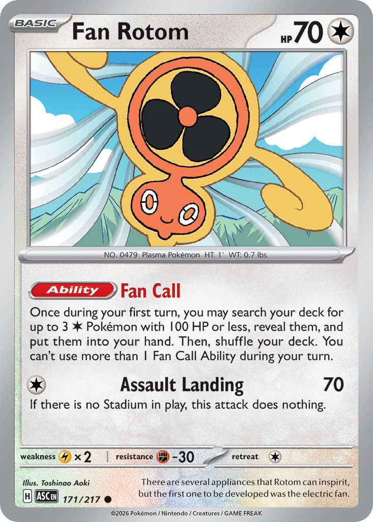 Fan Rotom — Ascended Heroes card #171 full image