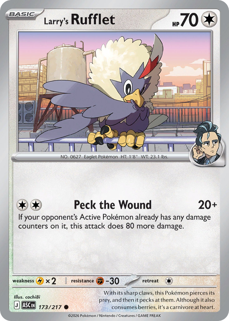 Larry's Rufflet — Ascended Heroes card #173 full image
