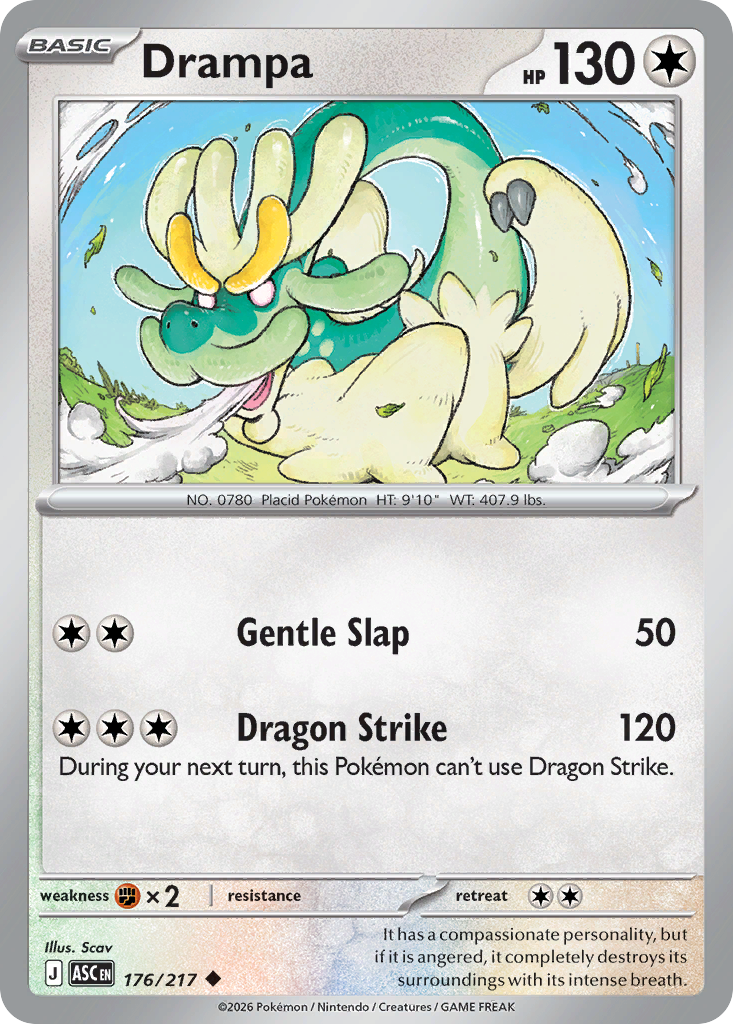 Drampa — Ascended Heroes card #176 full image