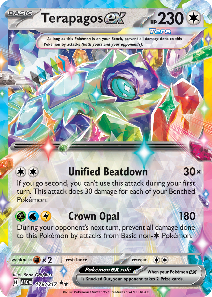 Terapagos ex — Ascended Heroes card #179 full image