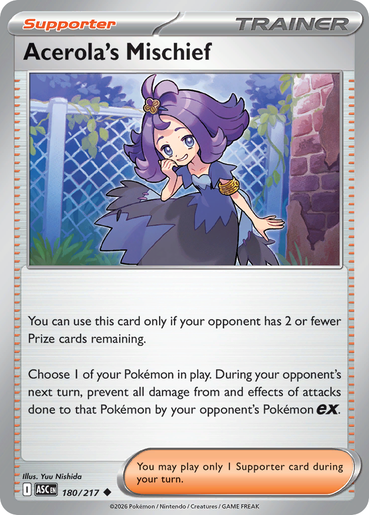 Acerola's Mischief — Ascended Heroes card #180 full image
